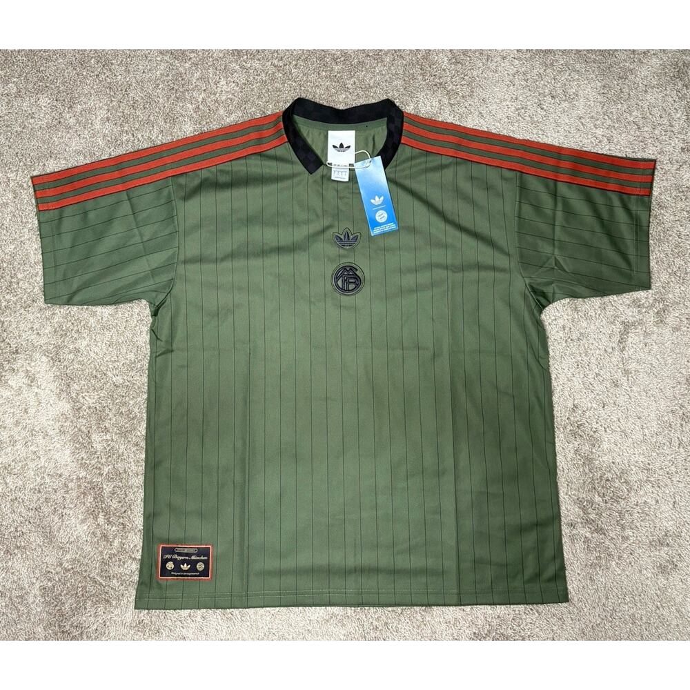 Adidas FC Bayern Terrace Icon Jersey Base Green JM9424 Size Medium NWT $90